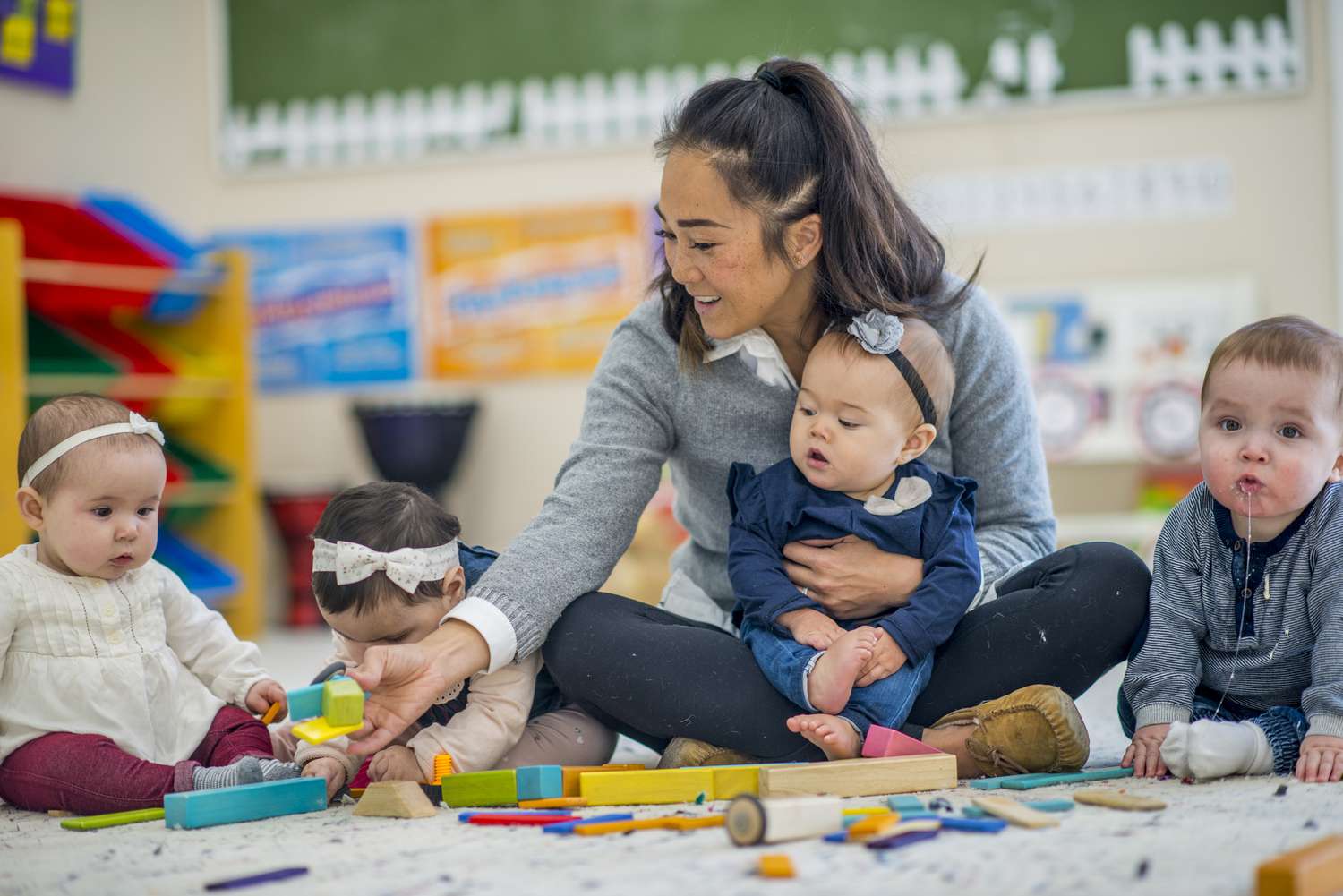 People working in daycare